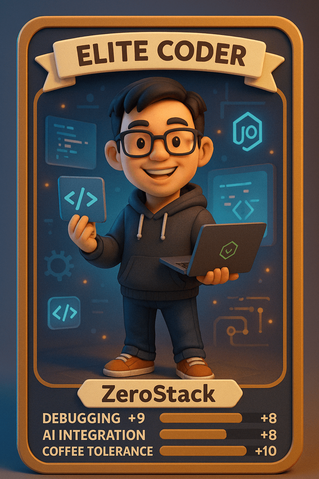 RPG 风格角色卡片制作