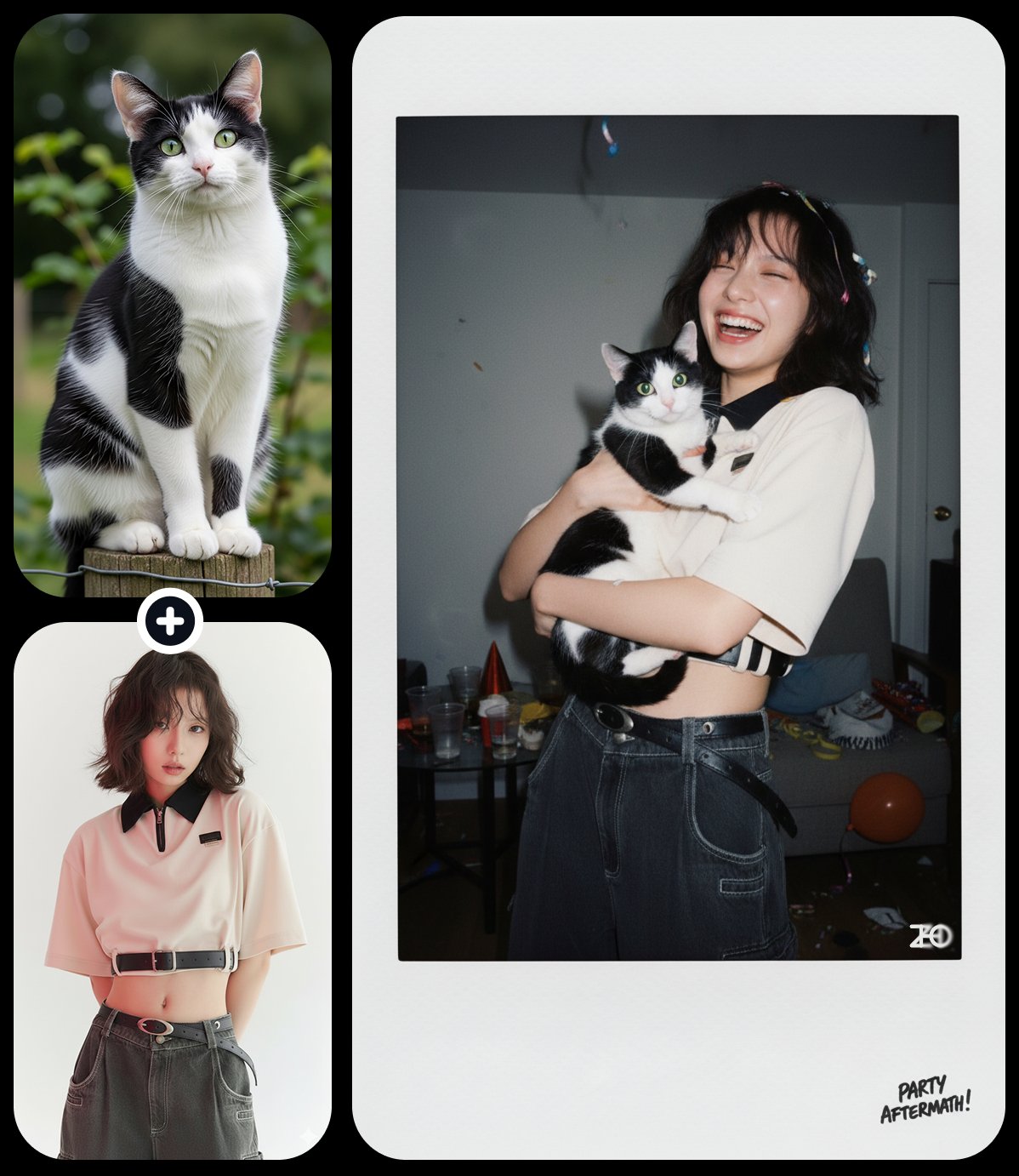 拍立得合照效果