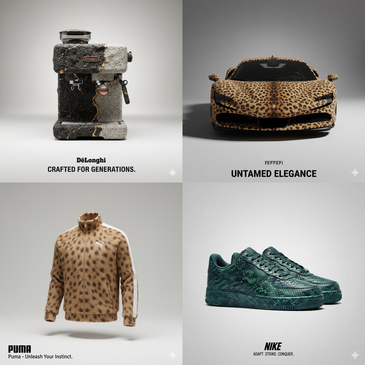 动物纹理品牌广告